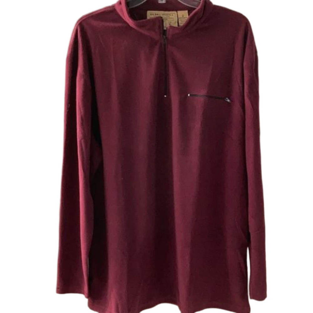 NWT Men’s Big Ball Sports 1/4 Fleece Pullover Size XL